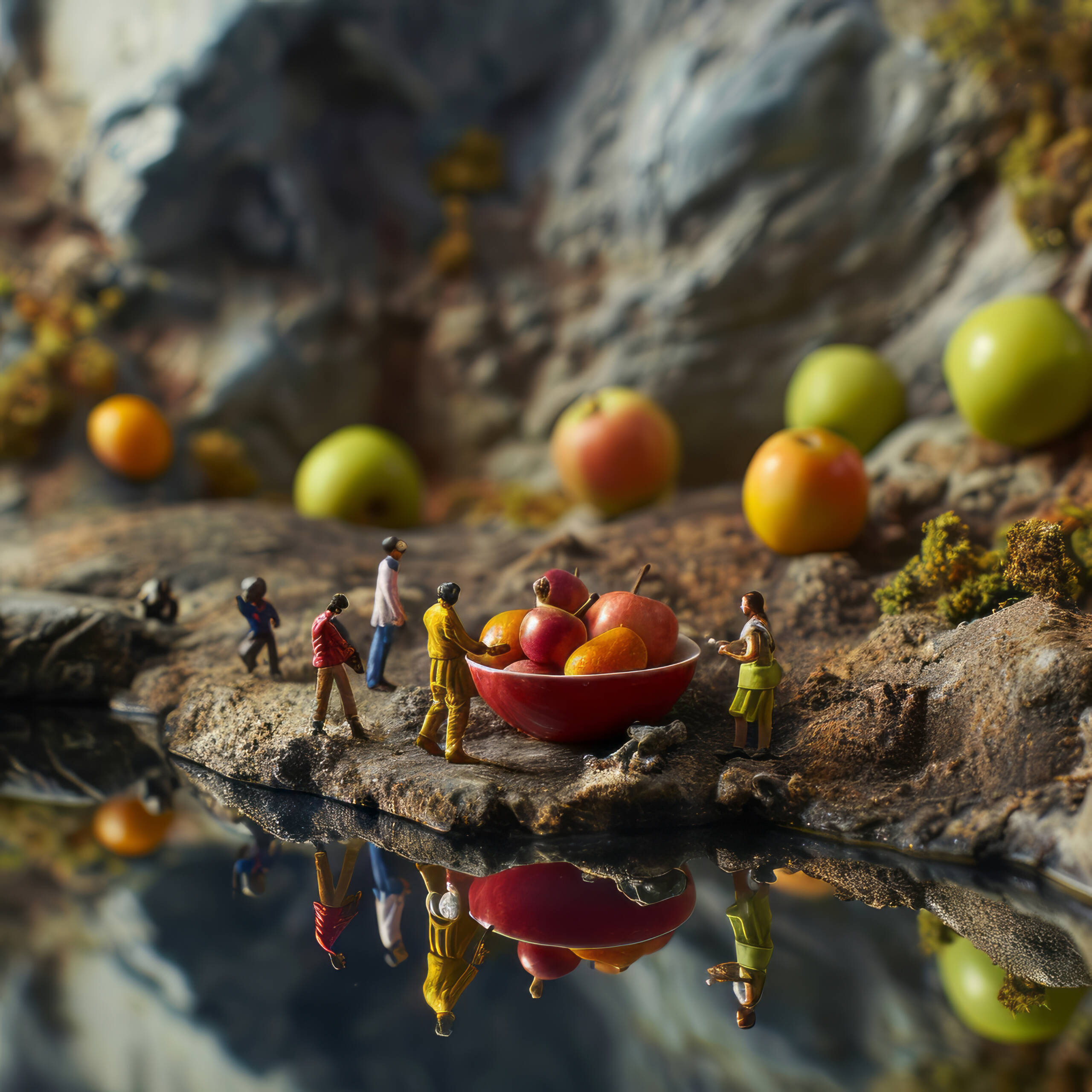 World health day celebration with healthy food