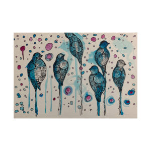 Birds make great sky-circles of their freedom.