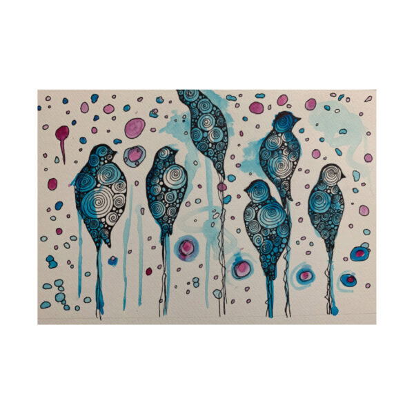 Birds make great sky-circles of their freedom.